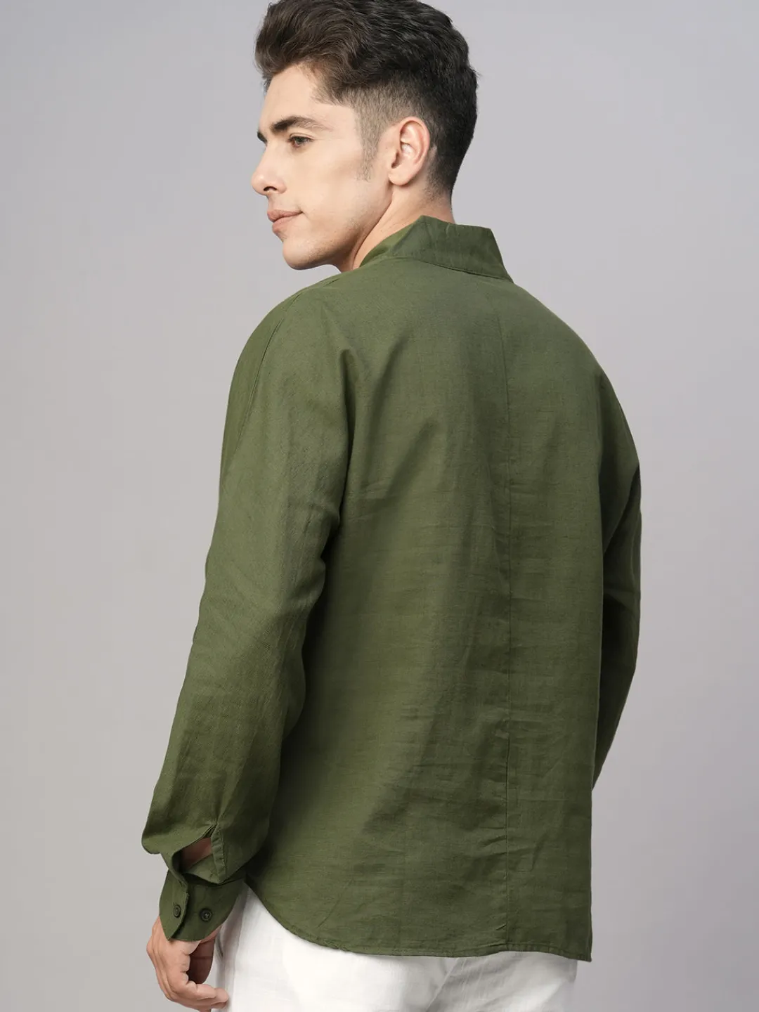 Women Cottonworld Shirts | Shirts^Men's Cotton Linen Regular Fit Shirt
