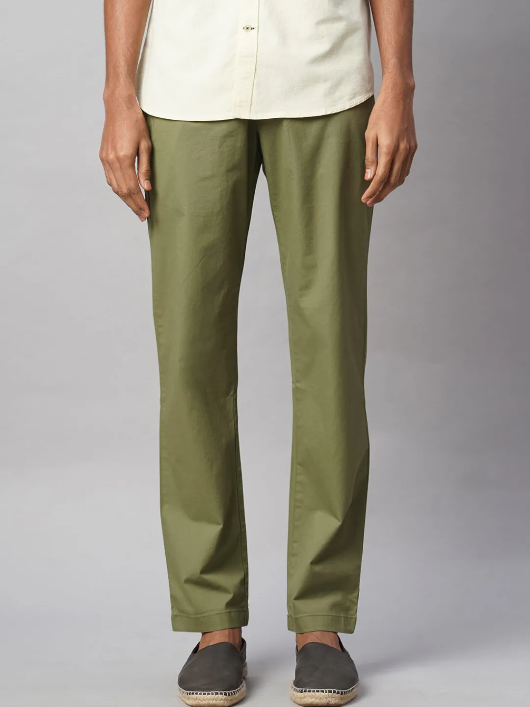 Cottonworld Regular Fit^Men's Cotton Lycra Regular Fit Pant