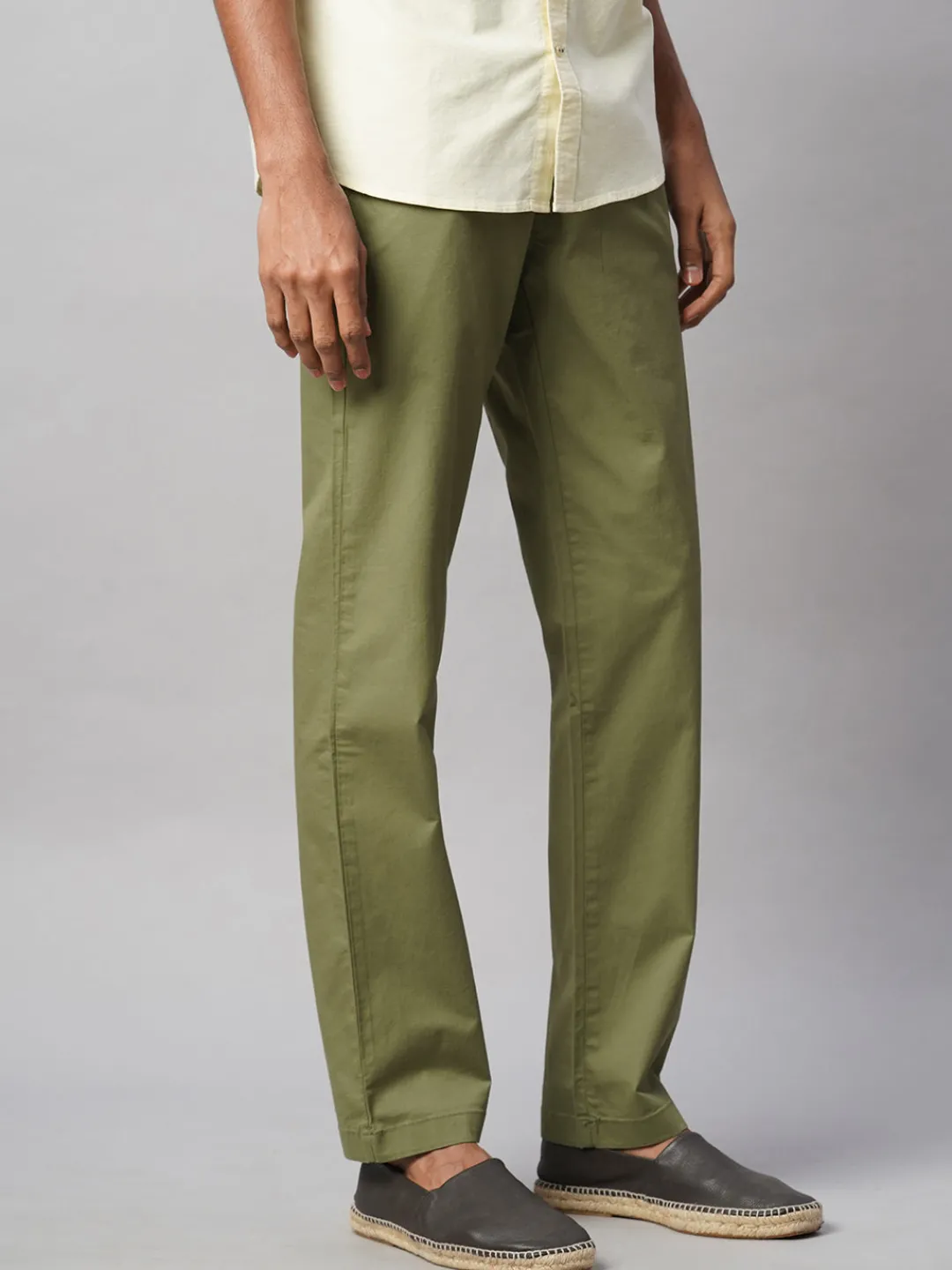 Cottonworld Regular Fit^Men's Cotton Lycra Regular Fit Pant