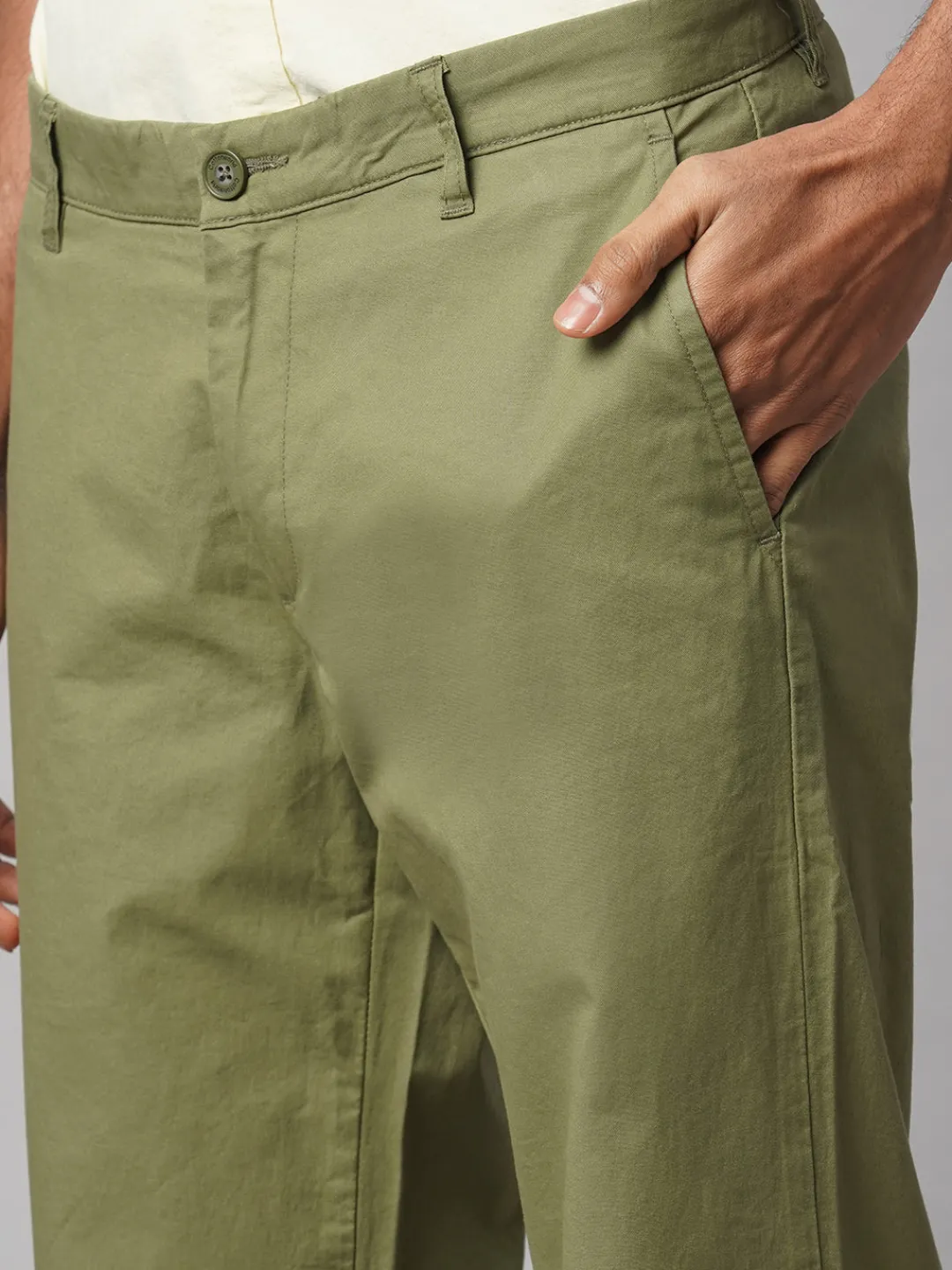 Cottonworld Regular Fit^Men's Cotton Lycra Regular Fit Pant