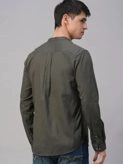 Women Cottonworld Solid | Solid^Men's Cotton Modal Regular Fit Shirt