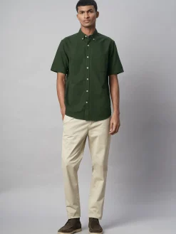 Women Cottonworld Solid | Solid^Men's Oxford 100% Cotton Regular Fit Shirt