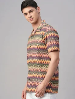 Women Cottonworld Print | Print^Men's 100% Cotton Regular Fit Shirt