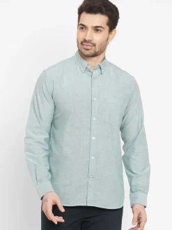 Women Cottonworld Solid | Solid^Men's Oxford Cotton Regular Fit Shirt