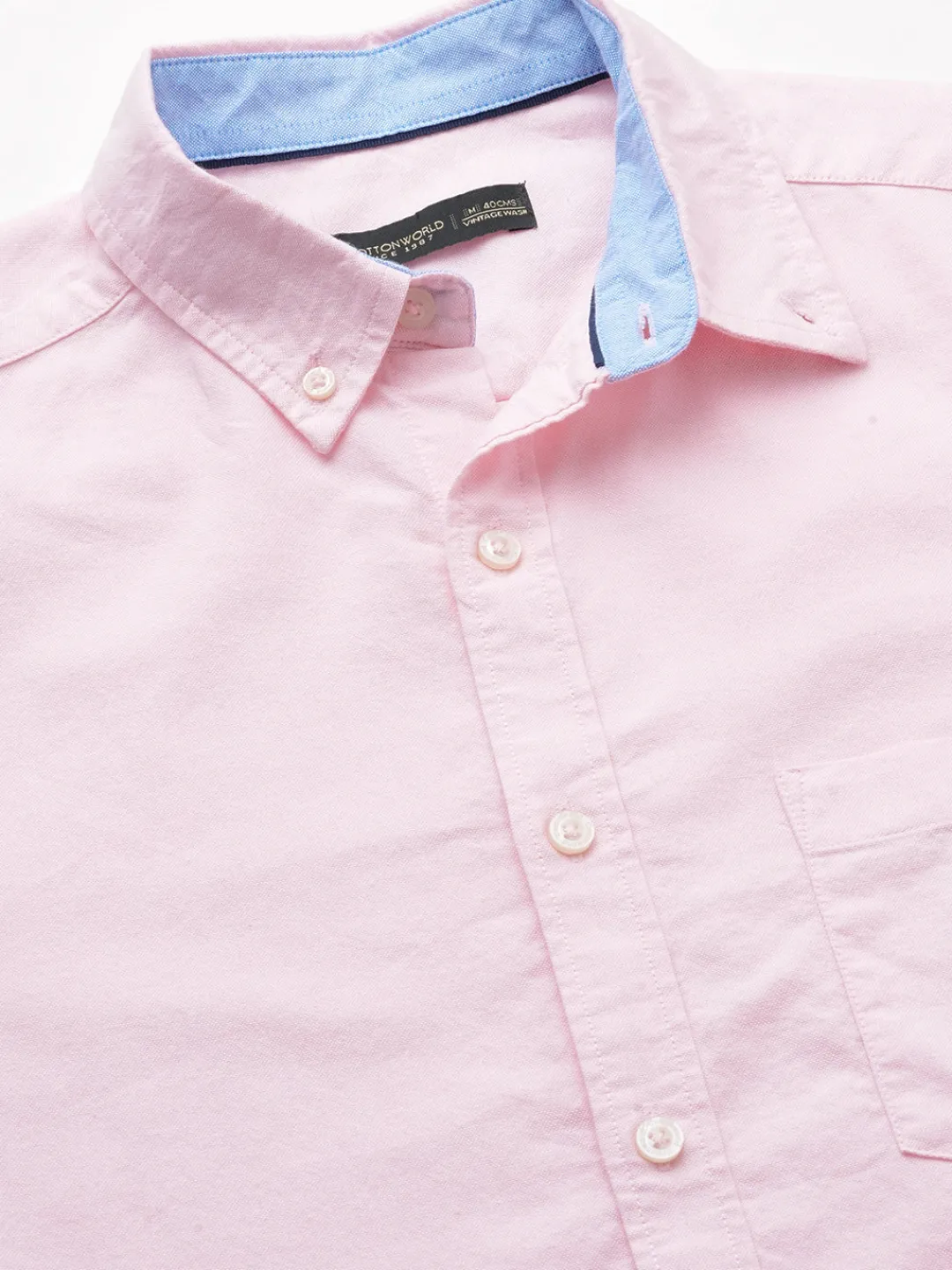 Women Cottonworld Solid | Solid^Men's Oxford Cotton Regular Fit Shirt