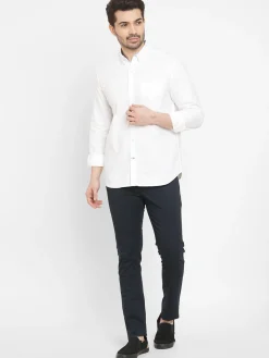 Women Cottonworld Solid | Solid^Men's Oxford Cotton Regular Fit Shirt