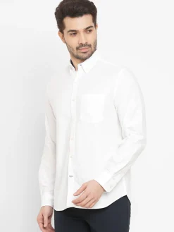 Women Cottonworld Solid | Solid^Men's Oxford Cotton Regular Fit Shirt