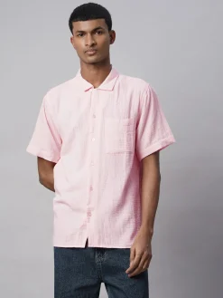 Women Cottonworld Solid | Solid^Men's 100% Cotton Regular Fit Shirt