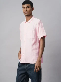 Women Cottonworld Solid | Solid^Men's 100% Cotton Regular Fit Shirt