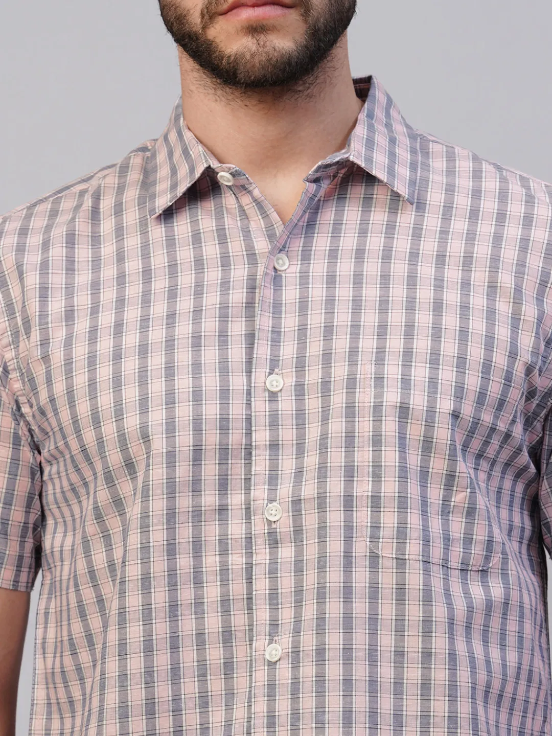 Women Cottonworld Checkered | Checkered^Men's Cotton Regular Fit Checked Shirt