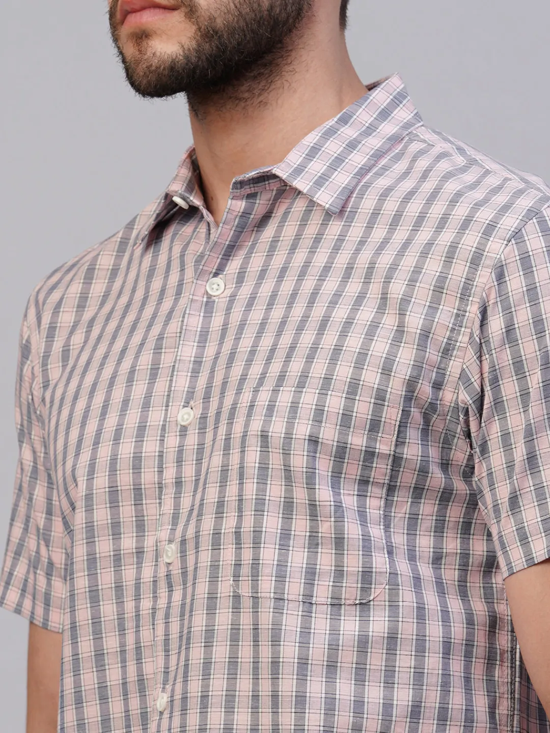 Women Cottonworld Checkered | Checkered^Men's Cotton Regular Fit Checked Shirt