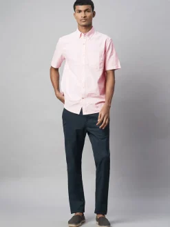 Women Cottonworld Solid | Solid^Men's Oxford 100% Cotton Regular Fit Shirt