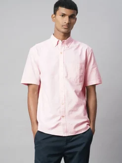 Women Cottonworld Solid | Solid^Men's Oxford 100% Cotton Regular Fit Shirt