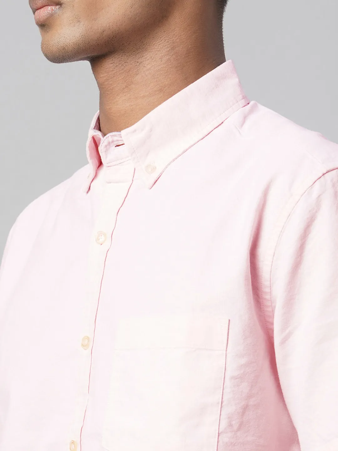 Women Cottonworld Solid | Solid^Men's Oxford 100% Cotton Regular Fit Shirt