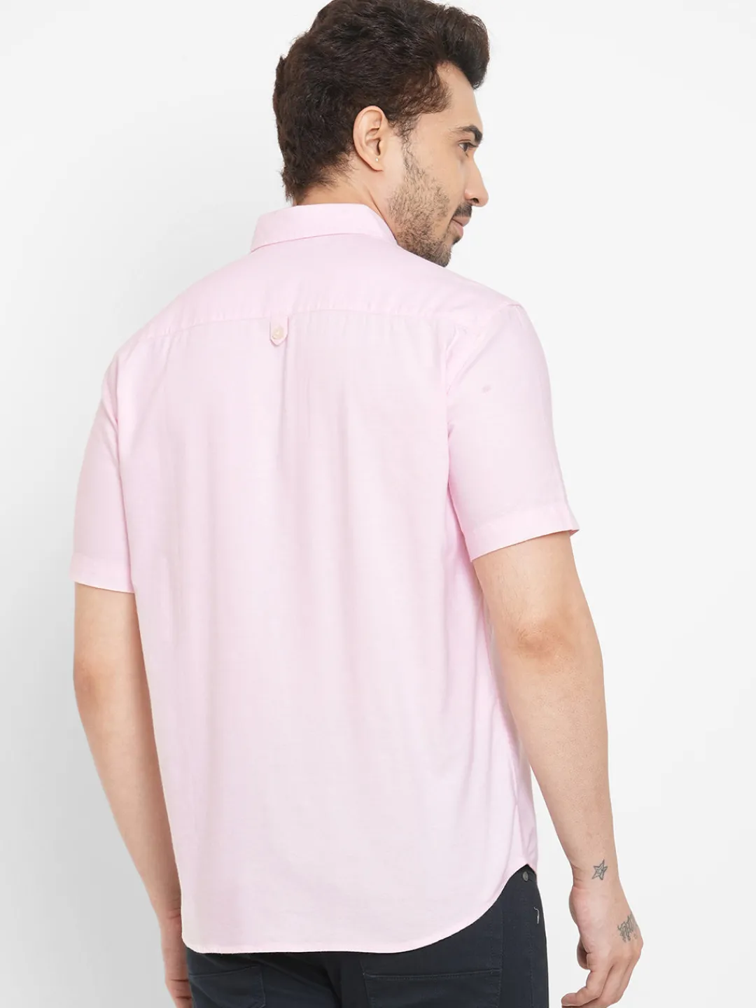 Women Cottonworld Solid | Solid^Men's Oxford Cotton Regular Fit Shirt