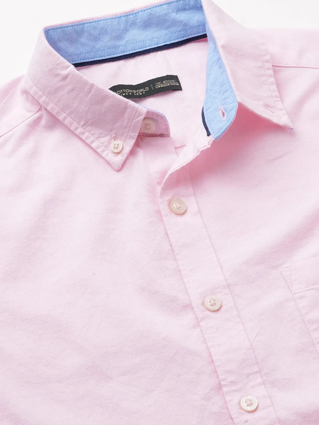 Women Cottonworld Solid | Solid^Men's Oxford Cotton Regular Fit Shirt