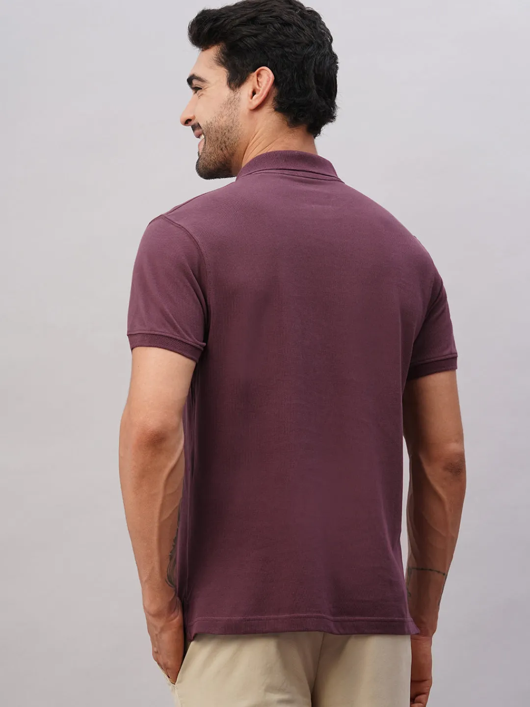 Cottonworld Regular Fit | Polo^Men's Cotton Regular Fit Tshirt