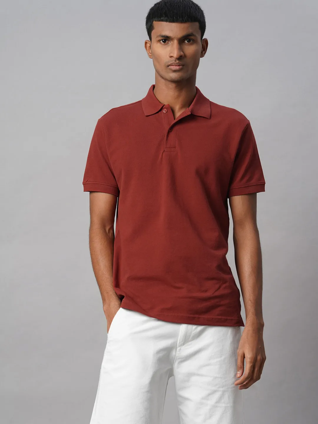 Cottonworld Regular Fit | Polo^Men's 100% Cotton Regular Fit Tshirt