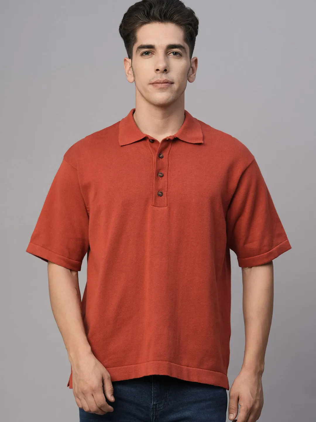 Cottonworld Regular Fit | Polo^Men's 100% Cotton Regular Fit Tshirt