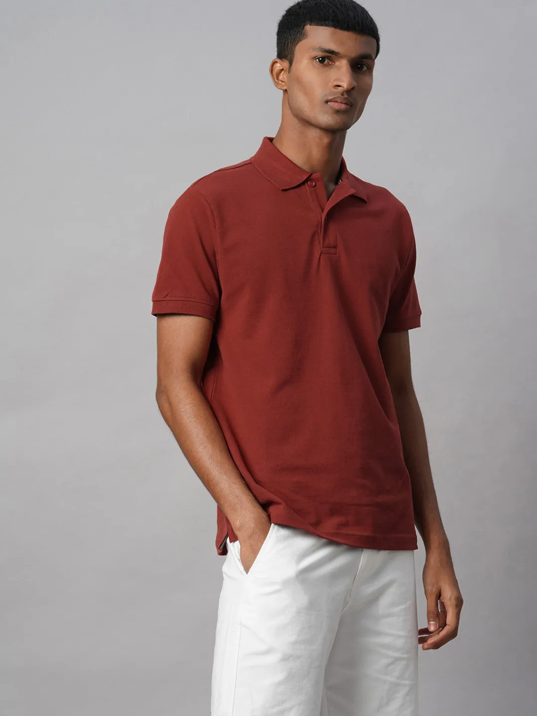 Cottonworld Regular Fit | Polo^Men's 100% Cotton Regular Fit Tshirt