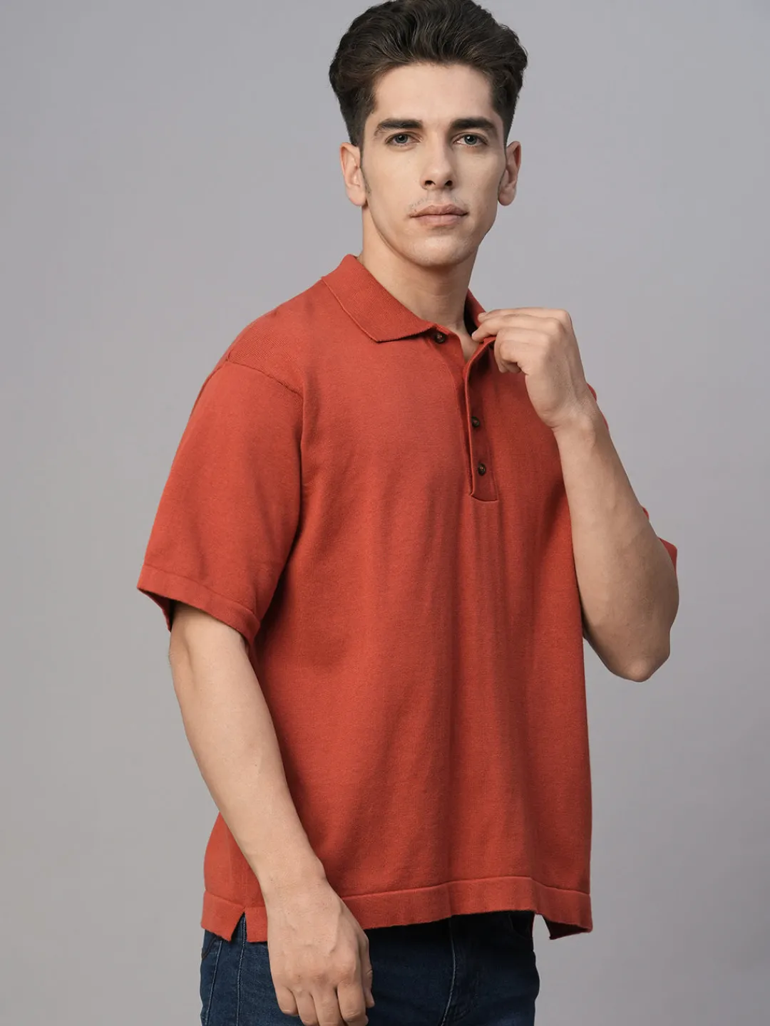 Cottonworld Regular Fit | Polo^Men's 100% Cotton Regular Fit Tshirt