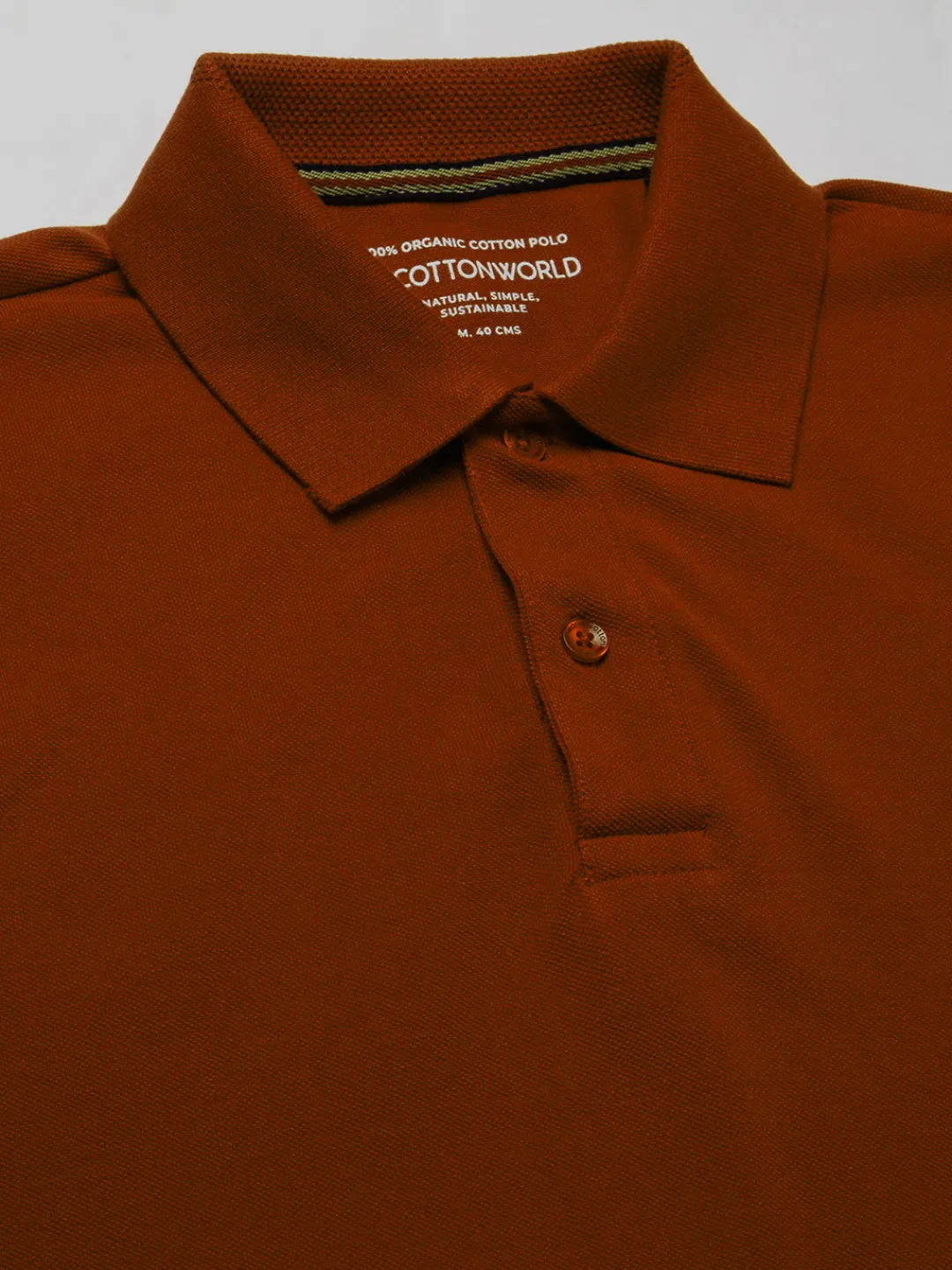 Cottonworld Regular Fit | Polo^Men's 100% Cotton Regular Fit Tshirt