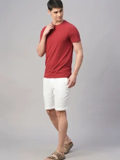 Cottonworld Men | Regular Fit^Men's Cotton Bamboo Elastane Regular Fit Tshirt