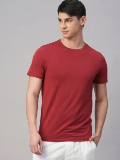 Cottonworld Men | Regular Fit^Men's Cotton Bamboo Elastane Regular Fit Tshirt