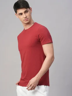 Cottonworld Men | Regular Fit^Men's Cotton Bamboo Elastane Regular Fit Tshirt