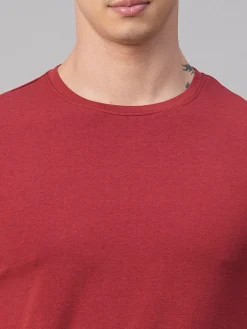 Cottonworld Men | Regular Fit^Men's Cotton Bamboo Elastane Regular Fit Tshirt