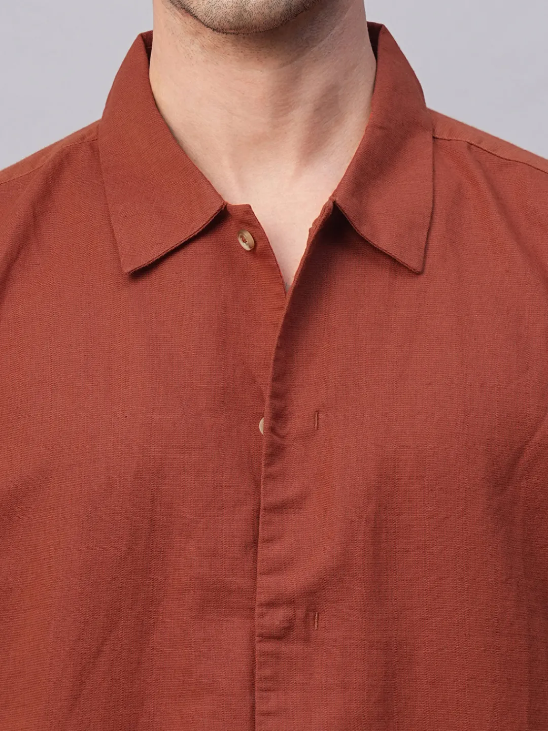 Women Cottonworld Shirts | Shirts^Men's Cotton Linen Regular Fit Summer Shirt