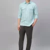 Women Cottonworld 100% Linen Shirts | 100% Linen Shirts^Men's 100% Linen Regular Fit Shirt
