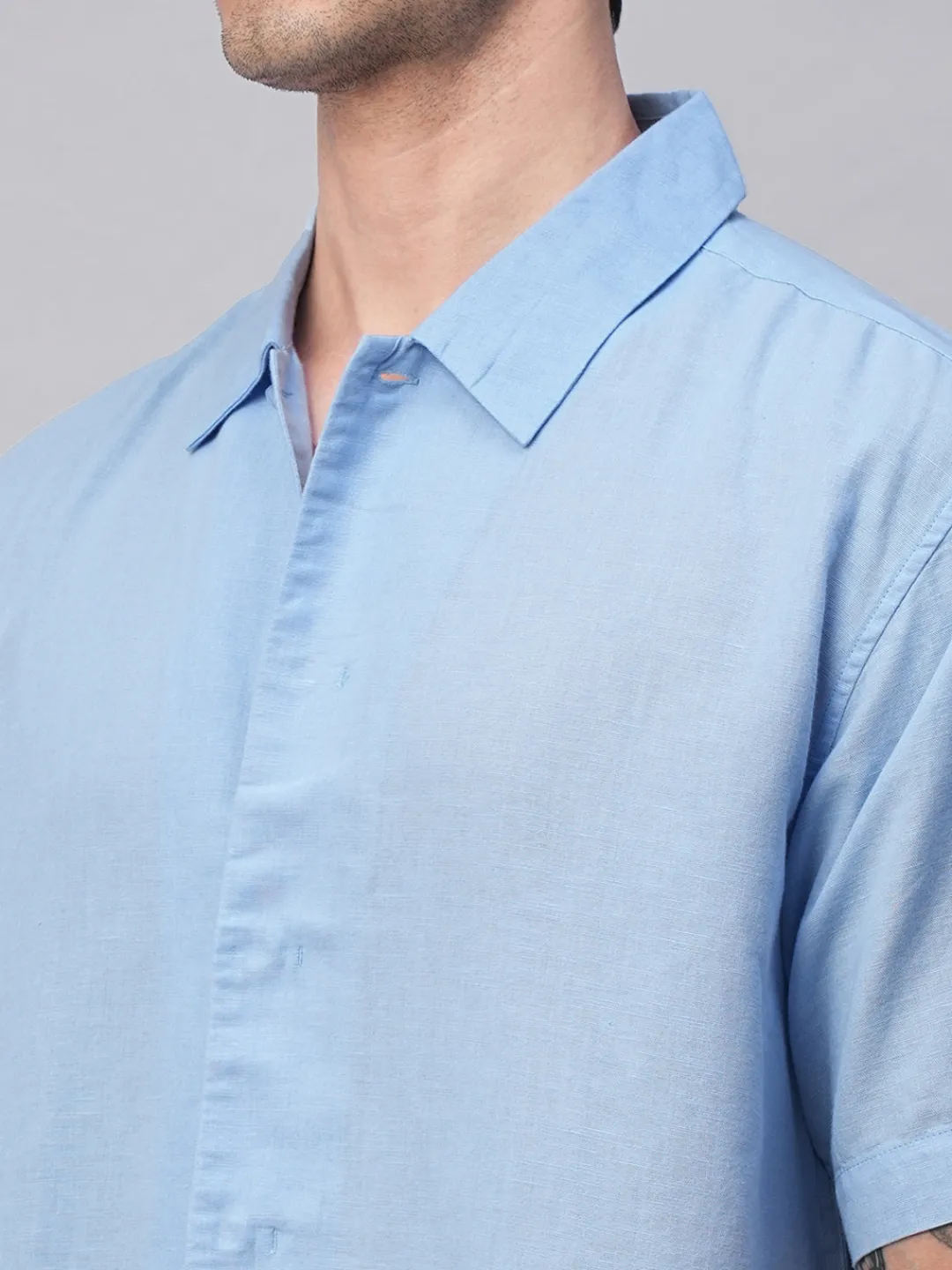 Women Cottonworld Shirts | Shirts^Men's Cotton Linen Regular Fit Summer Shirt