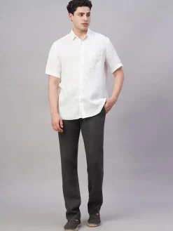 Cottonworld Pants | Pants^Men's 100% Linen Regular Fit Pant