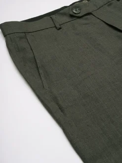 Cottonworld Pants | Pants^Men's Viscose Linen Regular Fit Pant