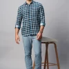 Women Cottonworld Checkered | Checkered^Men's Cotton Regular Fit Checked Shirt