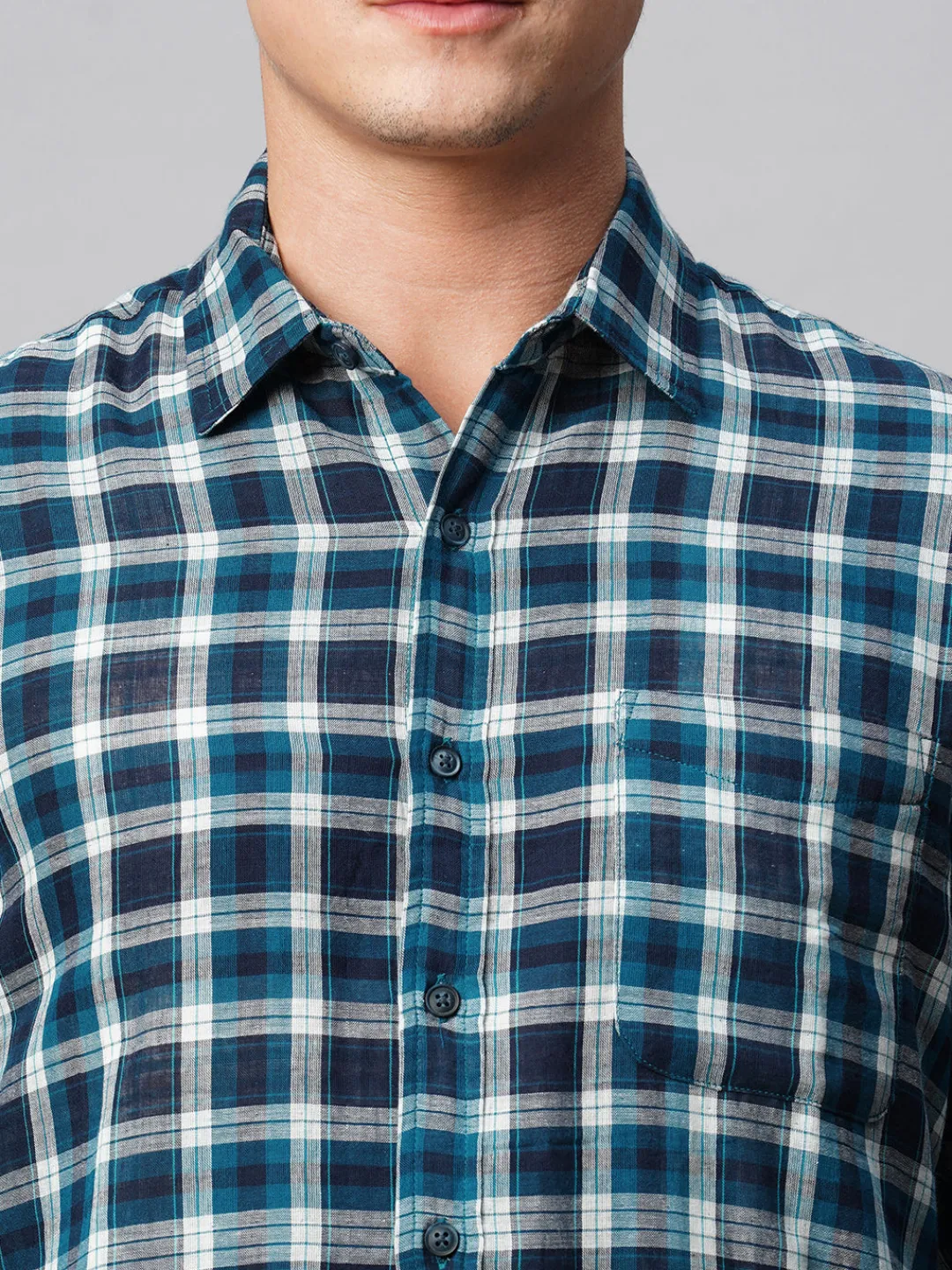 Women Cottonworld Checkered | Checkered^Men's Cotton Regular Fit Checked Shirt