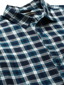 Women Cottonworld Checkered | Checkered^Men's Cotton Regular Fit Checked Shirt