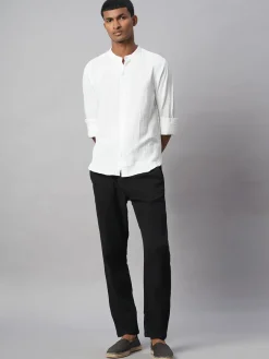Women Cottonworld Solid | Solid^Men's 100% Cotton Loose Fit Shirt