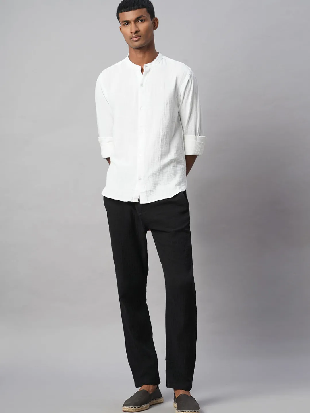 Women Cottonworld Solid | Solid^Men's 100% Cotton Loose Fit Shirt