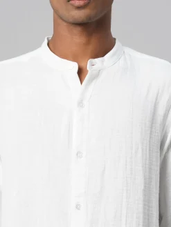Women Cottonworld Solid | Solid^Men's 100% Cotton Loose Fit Shirt