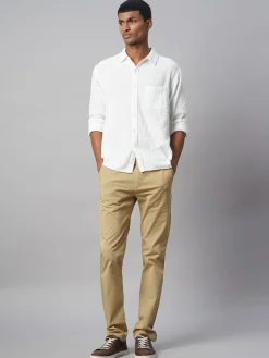 Women Cottonworld Solid | Solid^Men's 100% Cotton Regular Fit Shirt