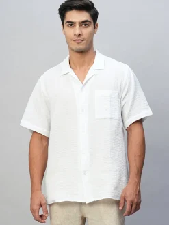 Women Cottonworld Solid | Solid^Men's 100% Cotton Regular Fit Shirt