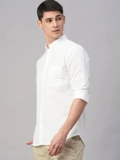 Women Cottonworld Solid | Solid^Men's 100% Cotton Regular Fit Shirt