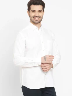 Women Cottonworld Solid | Solid^Men's 100% Cotton Regular Fit Shirt