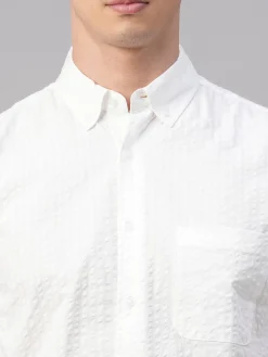 Women Cottonworld Solid | Solid^Men's 100% Cotton Regular Fit Shirt
