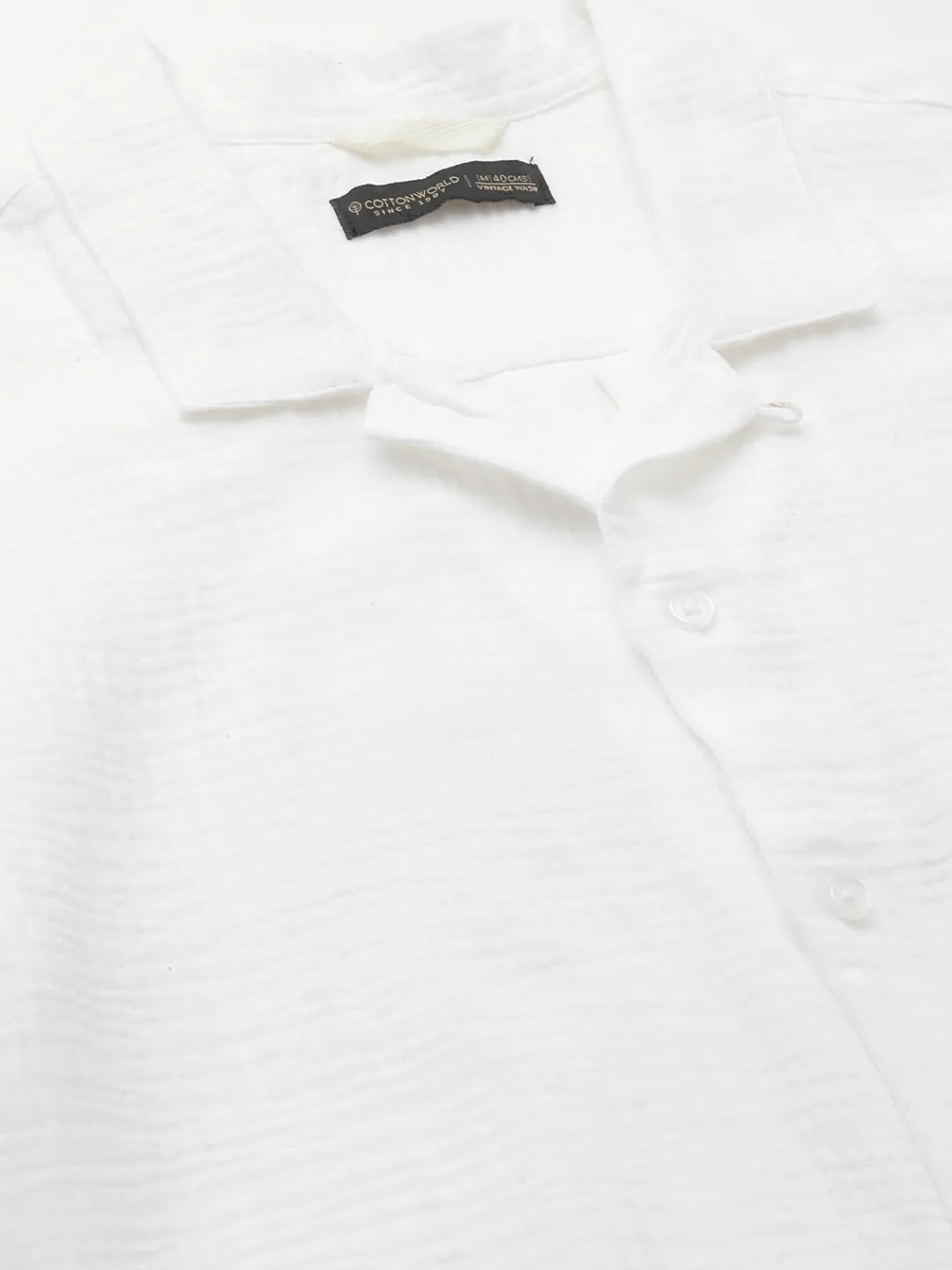 Women Cottonworld Solid | Solid^Men's 100% Cotton Regular Fit Shirt