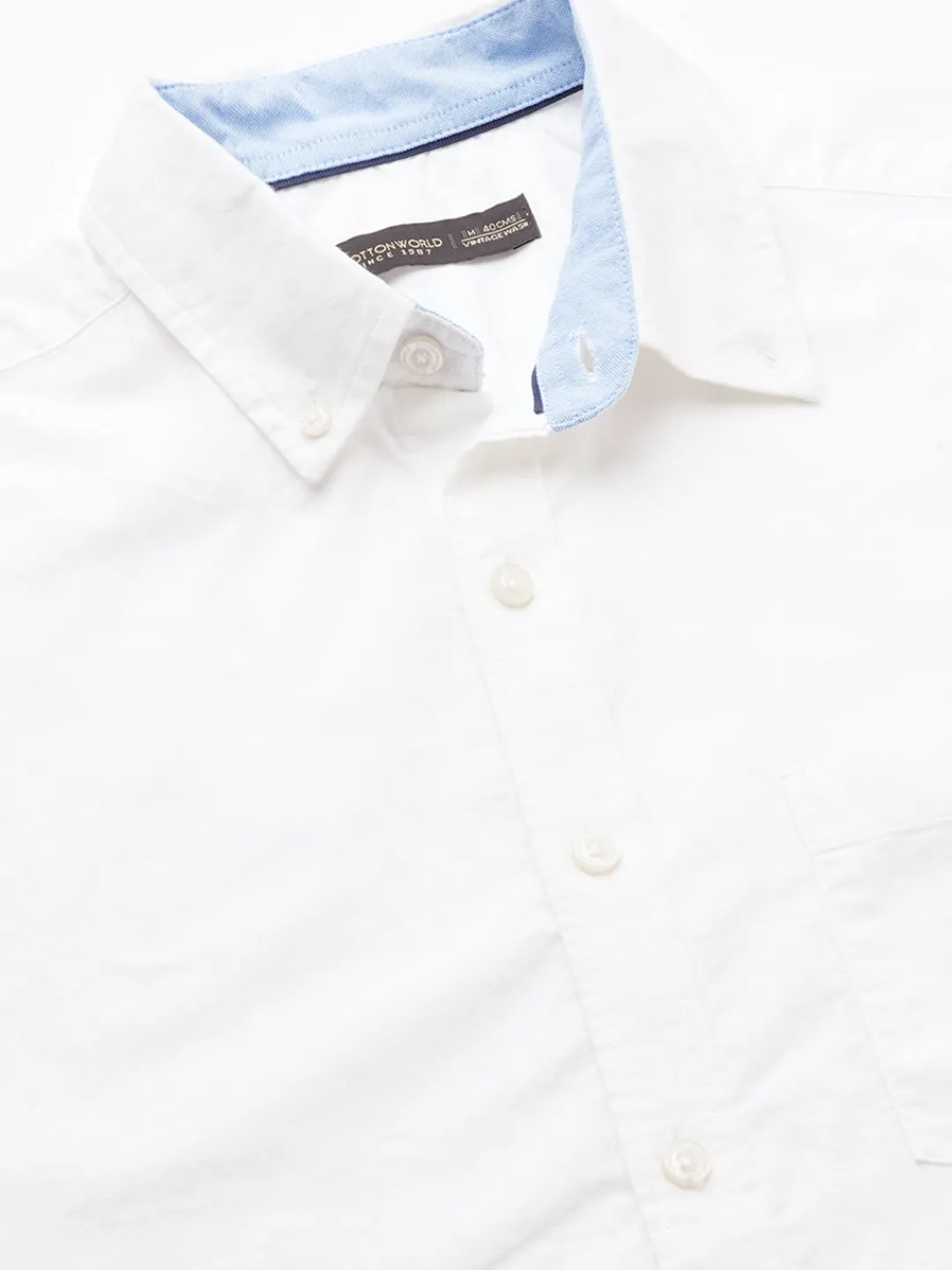 Women Cottonworld Solid | Solid^Men's 100% Cotton Regular Fit Shirt