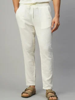 Cottonworld Slim Fit | Mens Co-Ord Sets^Men's 100% Cotton Slim Fit Pant