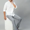 Women Cottonworld 100% Linen Shirts | 100% Linen Shirts^Men's 100% Linen Regular Fit Shirt